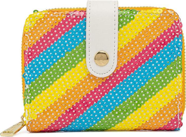 Loungefly Disney by Porte-monnaie Sequin Rainbow Minnie