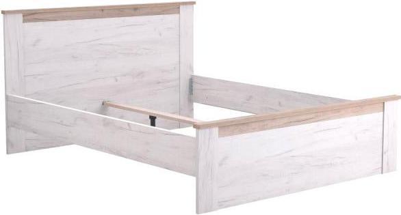 Image du produit Homestyle4u Lit double Lit matrimonial Lit en bois Lit d'invité Vintage (160 x 200 cm)