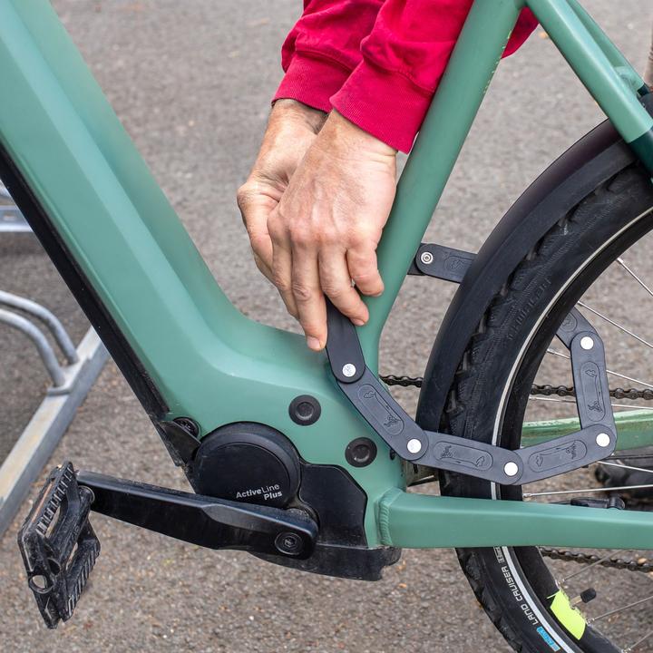Produktbild Intirilife Fahrrad Faltschloss mit Halterung