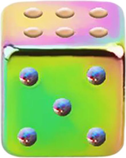 Star Piercing Micro Würfel farbig (ohne Messing, Chirurgenstahl 316L)
