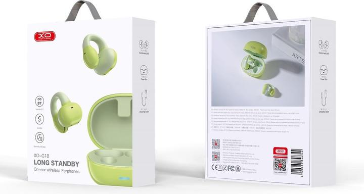 Actual product image xO Bluetooth earphones G18 TWS green (No noise cancelling, 6 h, Wireless)