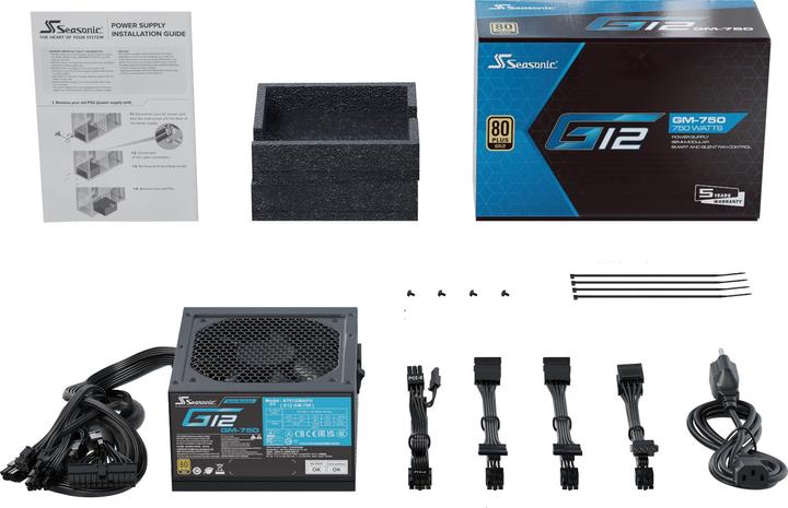 Actual product image Seasonic G12 GM-750 (750 W)