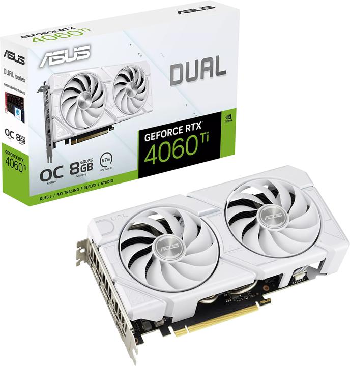 Produktbild ASUS Dual GeForce RTX 4060 Ti EVO White OC (8 GB)
