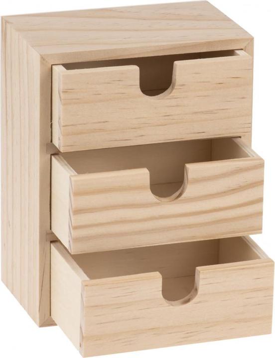 Image du produit Magni Boîte en bois Glorex, naturel, 14,5 x 11 x 7 cm