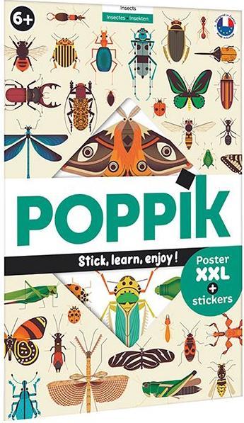 Image du produit Poppik Autocollants Poster éducatif Insectes