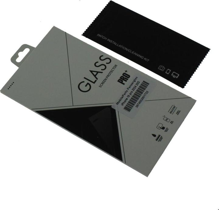 Produktbild MobileParts Panzerglas (1 Stück, Apple iPhone 16 Pro)