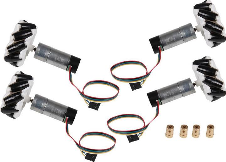 Immagine prodotto Joy-it Set di ruote per robot com-motor06