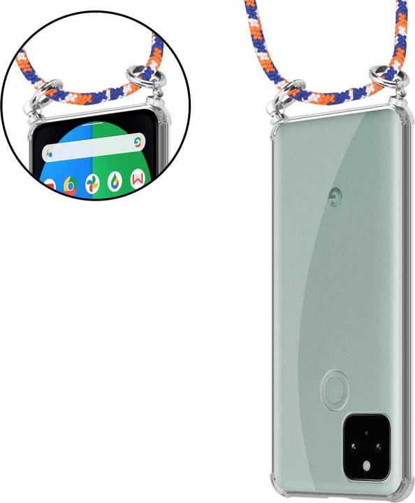 Produktbild Cadorabo TPU Handy Kette SILBER Cover (Google Pixel 5)