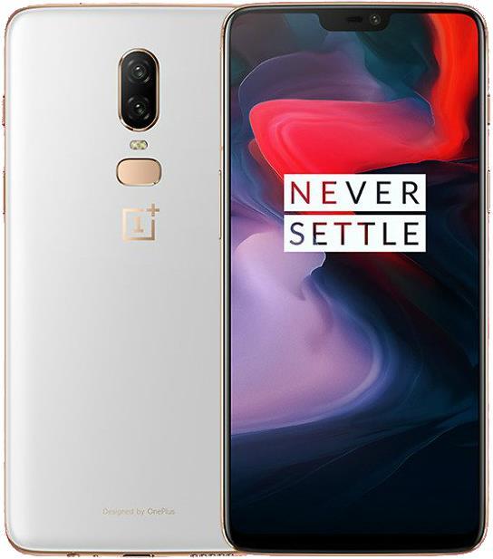 Actual product image OnePlus 6 (128 GB, Silk White, 6.28", Dual SIM, 16 Mpx, 4G)