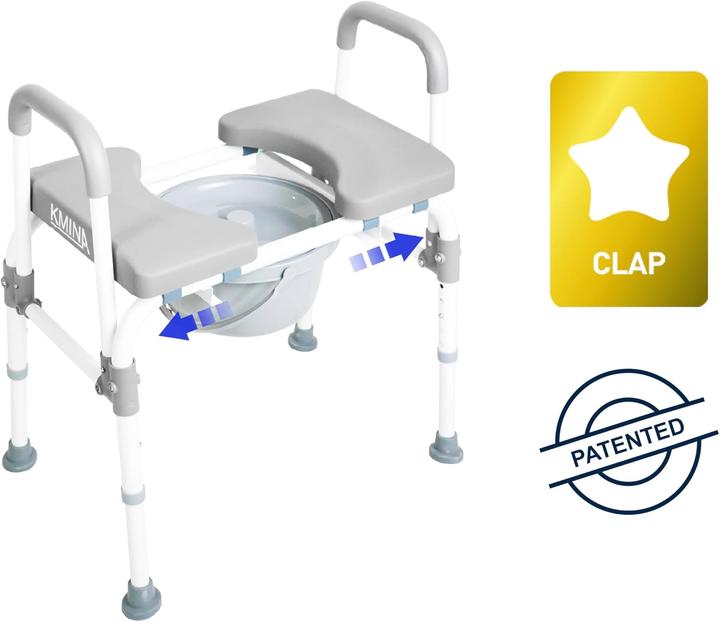 Immagine prodotto Kmina Verstellbare Toilettensitzerhöhung mit Armlehnen (Toilette)