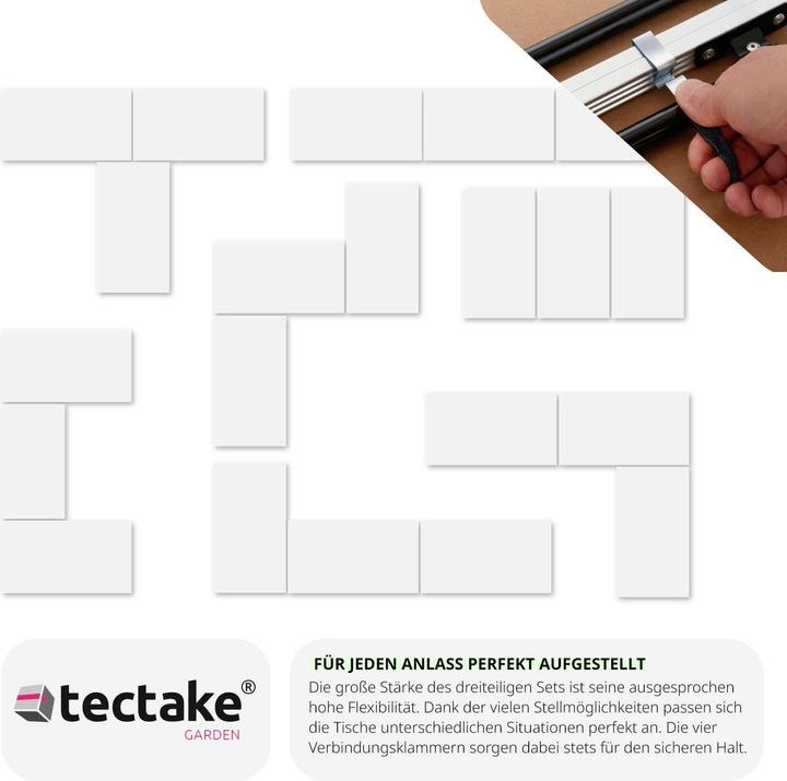 Image du produit tectake Tables à tapisser (300 x 60 cm)