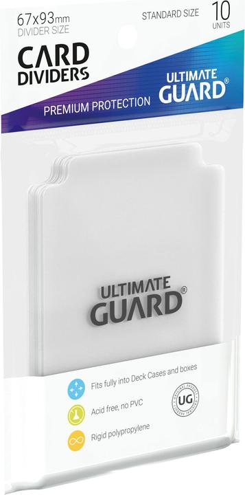 Actual product image Ultimate Guard Card Separator Standard Size Transparent 10