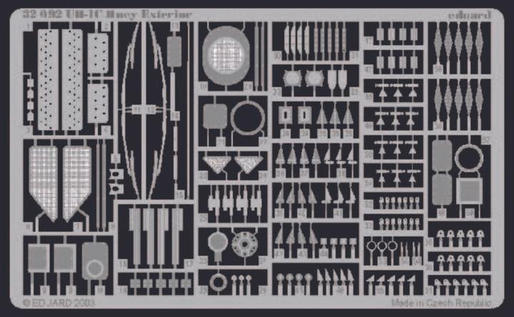 Actual product image Eduard UH-1C Huey Exterior for Academy Kit