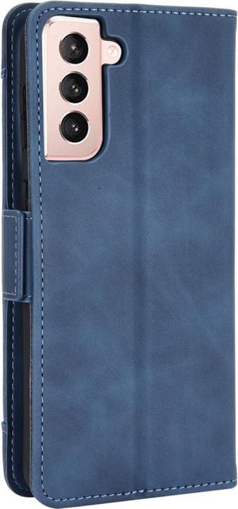 Actual product image Cover-Discount Galaxy S21+ - case with many card slots blue (Samsung Galaxy S21+)
