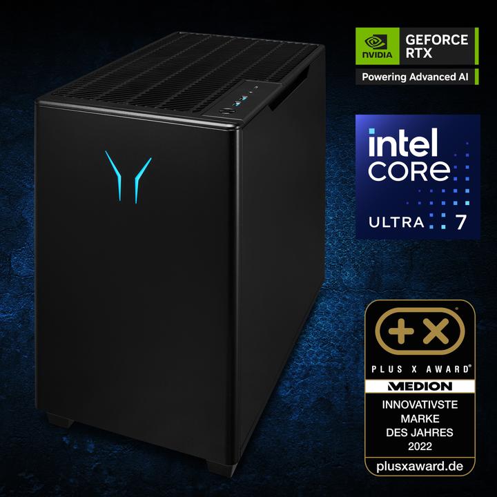 Produktbild Erazer Bandit P20 MD35460 Core Ultra 7 265F 32GB/1TB SSD RTX5060Ti Win 11 (Intel Core Ultra 7 265F, 32 GB, 1000 GB, GeForce RTX 5060 Ti)