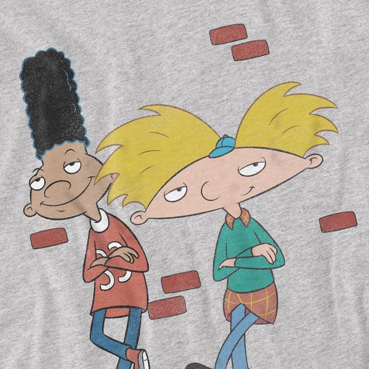Immagine prodotto Hey Arnold! Leaning Maglietta Arnold e Gerald Uomo (4XL)