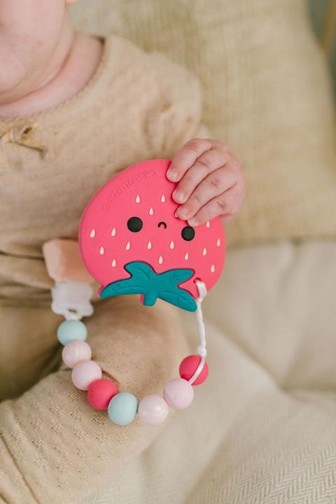 Produktbild Loulou Lollipop Kaukette Erdbeere