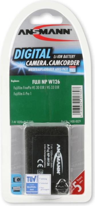 Produktbild Ansmann A-Fuj NP-W126 (Kamera Akku)