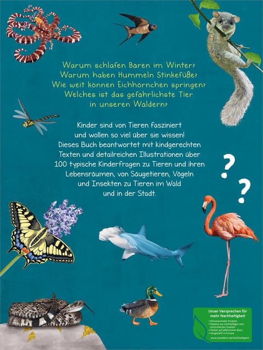 Image du produit Was willst du wissen? Das grosse Fragen- und Antwortenbuch – Tiere (Allemand, Kristine Ortmeier, Angelika Huber-Janisch, 2023)