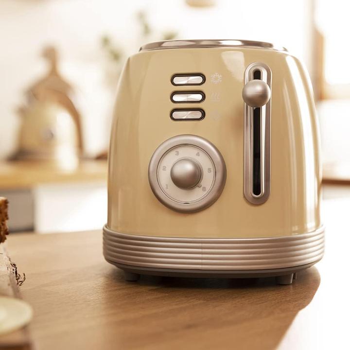 Produktbild Cecotec Grille-pain Toast&Taste 800 Vintage (Jaune)