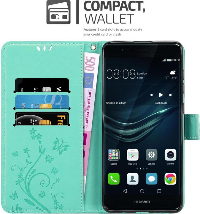Image du produit Cadorabo Couverture du livre de fleurs (Huawei P9)
