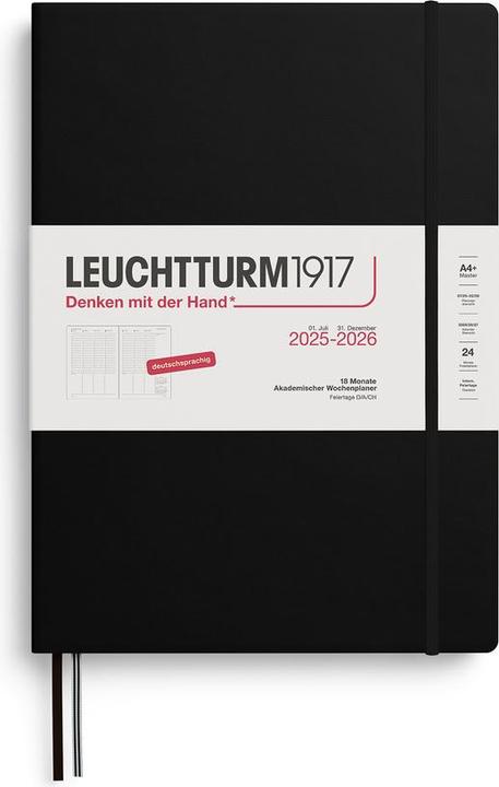 Akademischer Wochenplaner Master A4 (Harter Einband, Deutsch)
