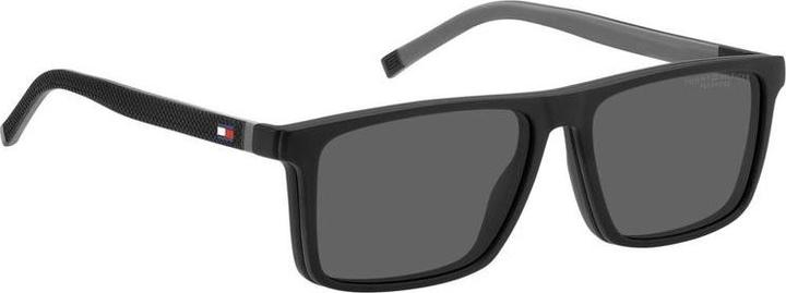 Actual product image Tommy Hilfiger TH 2086/CS Rectangular plastic frame with polarizing clip-on men's sunglasses