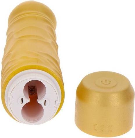 Actual product image ToyJoy Will They Be Real? Gold Thick Original Vibrator Gold