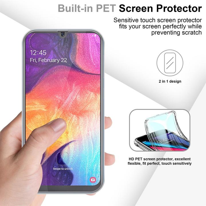 Immagine prodotto Cadorabo TPU 360 gradi di copertura del caso (Samsung Galaxy A50s, Samsung Galaxy A30s)