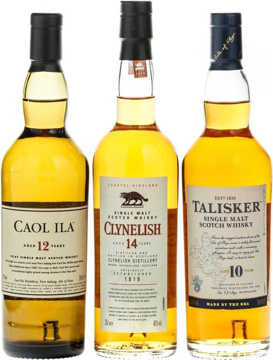 Actual product image Classic Malts Coastal Collection (Single Malt, Scotch whisky, 3 x 20 cl)