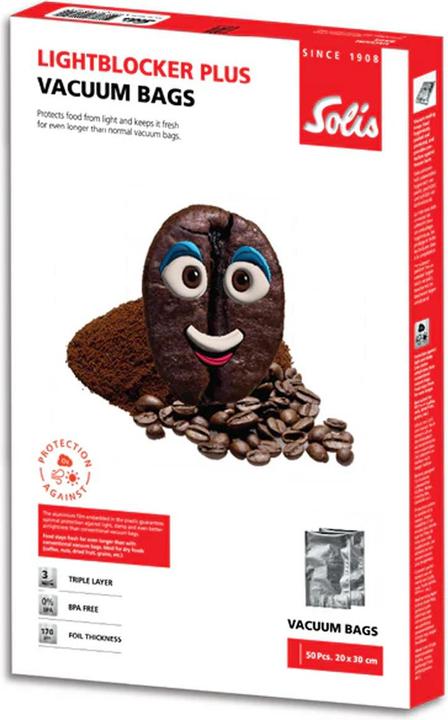 Produktbild Solis Vakuumierbeutel 20 x 30 cm Lightblocker plus (50 Stk.) (50 x)