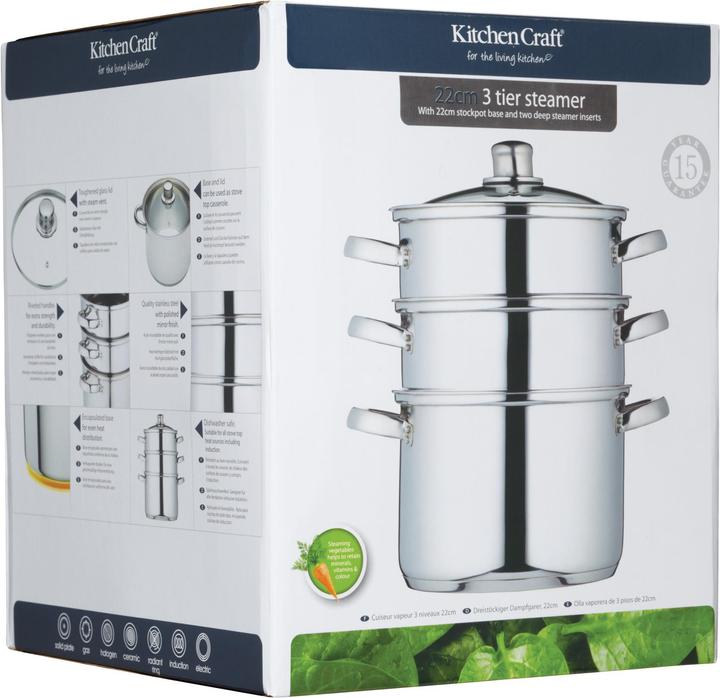 Produktbild Kitchen Craft Dampfgarer (Dampfkochtopf, Edelstahl)
