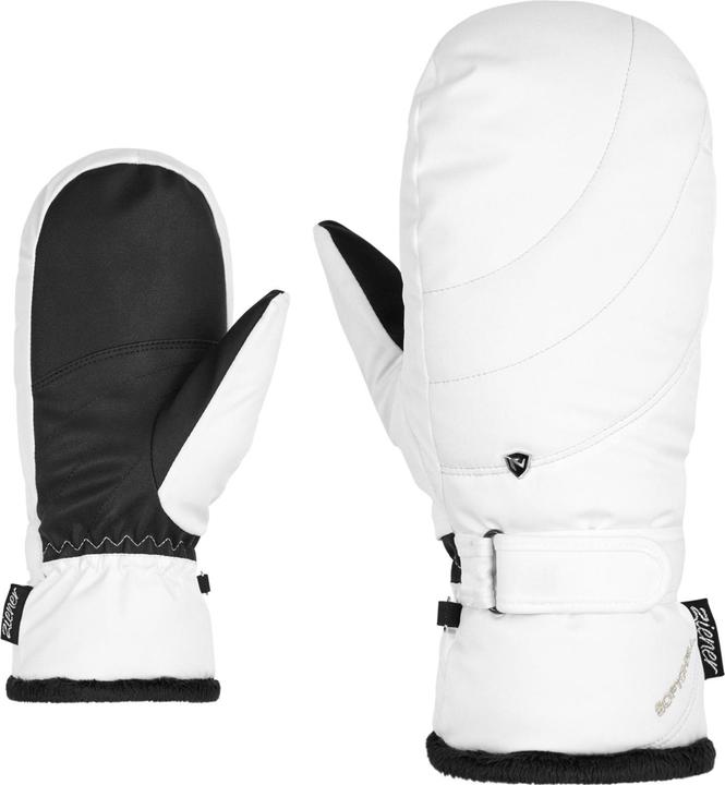 Ziener Alpine Damen Ski Fäustling Primaloft KAHLIA weiss 6,5 (6.5)