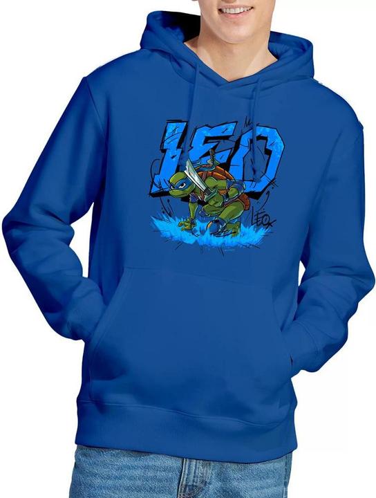 Immagine prodotto Teenage Mutant NT Groundbreaking Felpa con Cappuccio Leonardo Uomo (XXL)