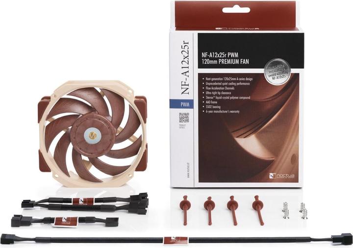 Productafbeelding Noctua NF-A12x25r PWM ventilator (120 mm, 1 x)