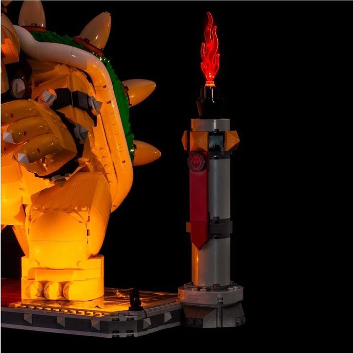 Actual product image Light my bricks LEGO Super Mario The Mighty Bowser # 71411 Light Kit