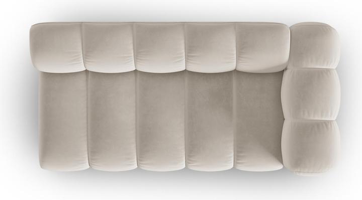 Actual product image Micadoni Velvet Right Modular Sofa, "Lupine", 3 Seats, 175x95x70Made in Europe (2 person sofa, 3-seater, 4-seater)