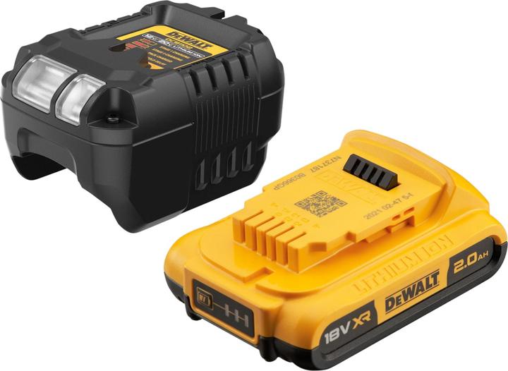 Produktbild DeWalt DCL 040 D1 Akku Lampe 18 V 110 Lumen + 1x Akku 2,0 Ah + Ladegerät (110 lm)