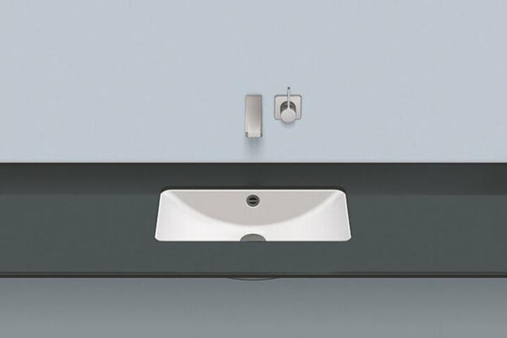 Actual product image Alape undermount basin UB.R585, rectangular W: 507mm H: 143mm D: 273mm, 2250700000, white (273 mm, 507 mm)