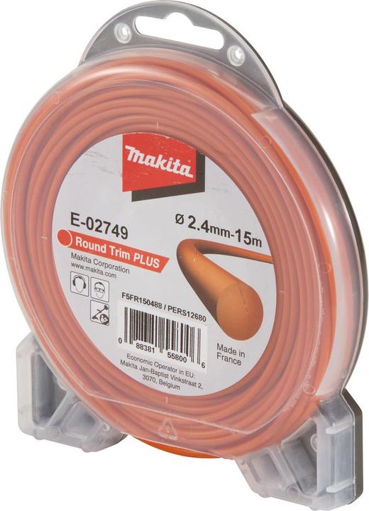 Actual product image Makita Mowing thread round 2,4mmx15m (Weed whacker, Robot mower garage)
