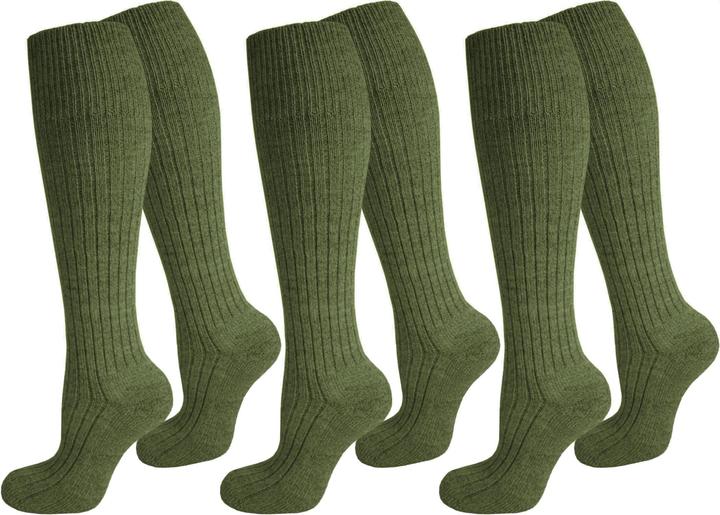 Produktbild Normani 3 Paar Outdoor-Kniestrümpfe ARMY (3er Pack, 35 - 38)