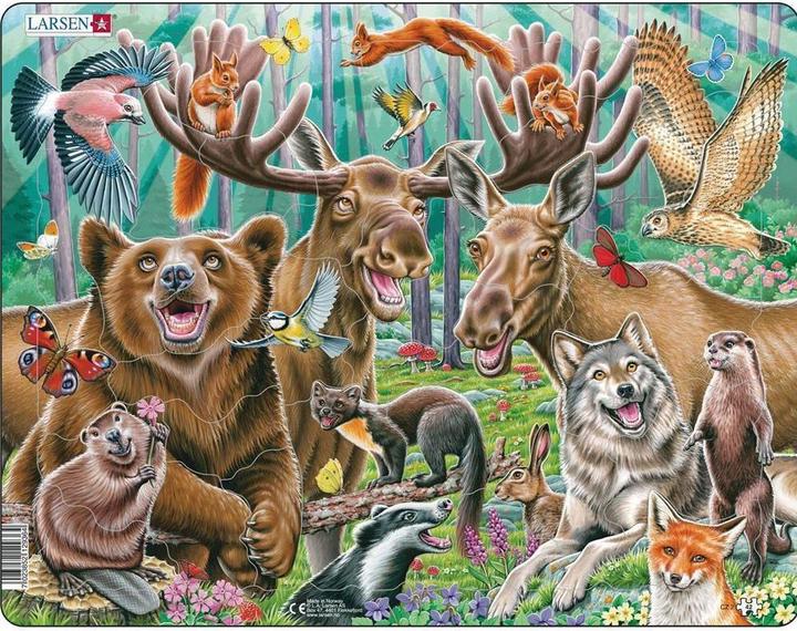 Actual product image Larsen Happy forest animals (42 pieces)
