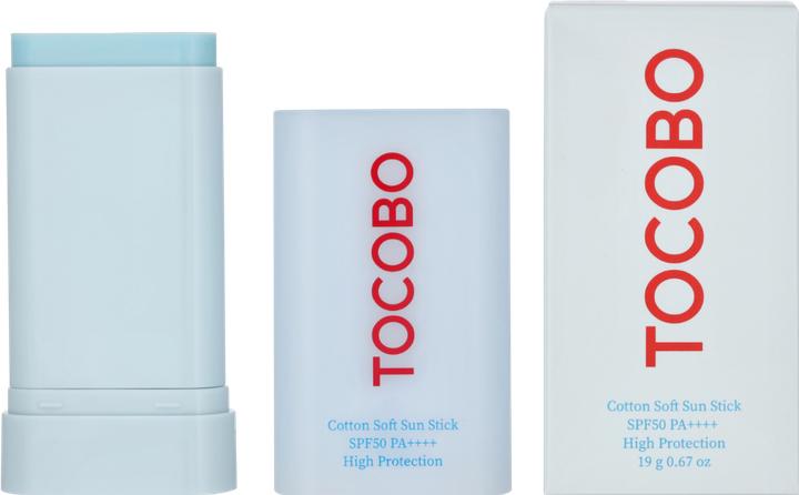 Actual product image Tocobo Cotton Soft Sun Stick (Suntan cream, SPF 50, 19 g)