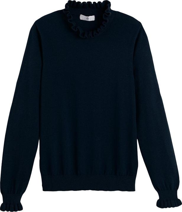 Immagine prodotto La Redoute Collections Maglia con colletto a balze e maniche lunghe (L)