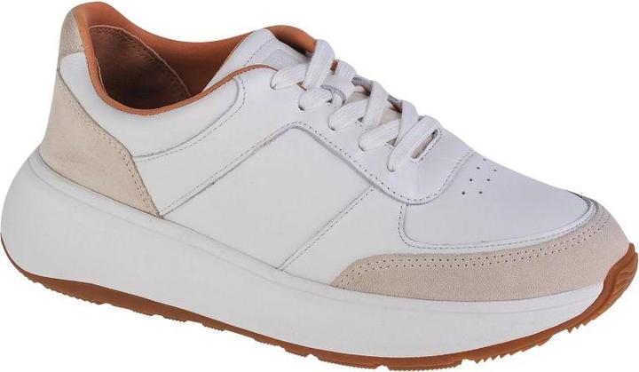 Fitflop F-Mode Suede/Leren - Sneakers - WIT - Maat 37 (37)