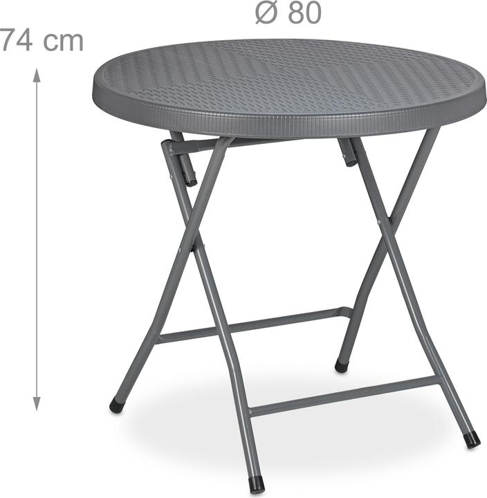 Image du produit Relaxdays Table de jardin (80 cm)