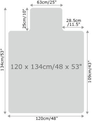 Produktbild Floortex Fc1113423lr (120 x 134 cm)
