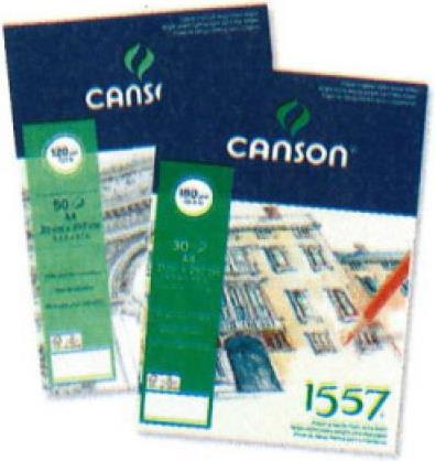 Actual product image Canson Sketchpad 1557 204127410 sheets, glued, 120g (A2, Plain, Soft cover)