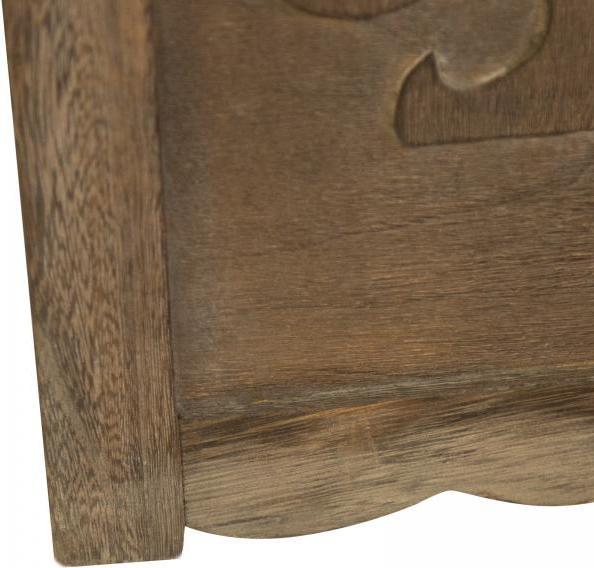 Produktbild Homestyle4u 3 fach Paravent Raumteiler Holz Trennwand spanische Wand Sichtschutz Braun