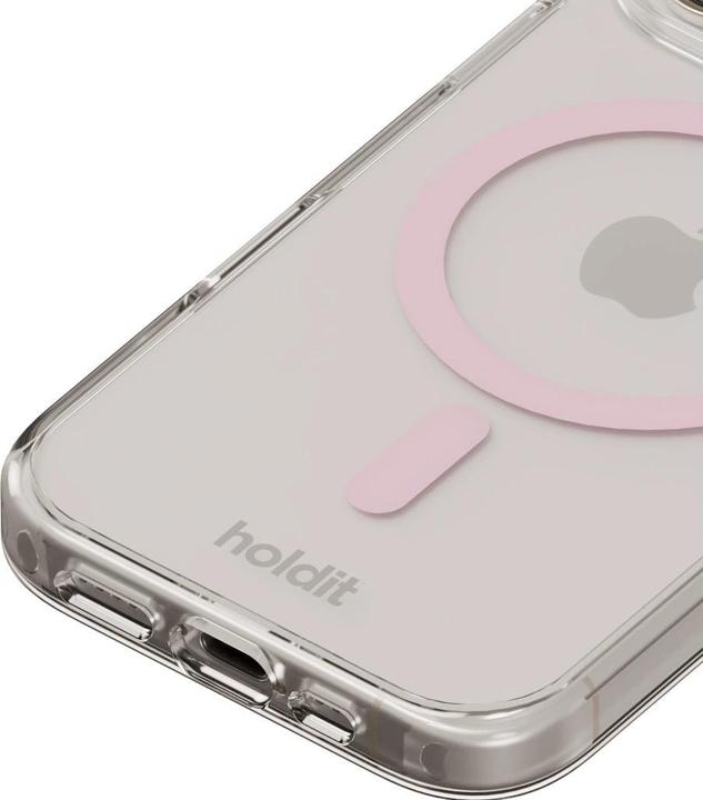 Actual product image Holdit MagSafe Case iPhone 16 Pro Pink/Transparent (Apple iPhone 16 Pro)